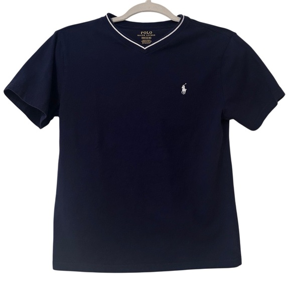 Polo Ralph Lauren Other - Polo Ralph Lauren Navy V-Neck Boys Shirt Size M